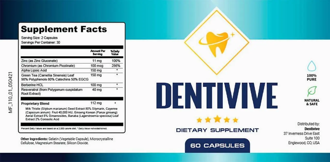 DentiVive supplement facts